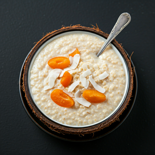 Coconut and apricot porridge