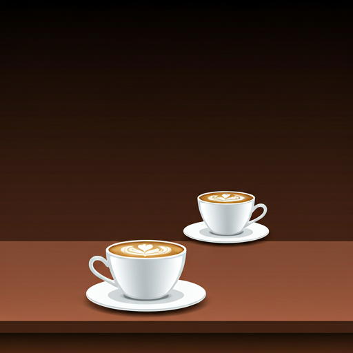 Coffee cups on weathered table